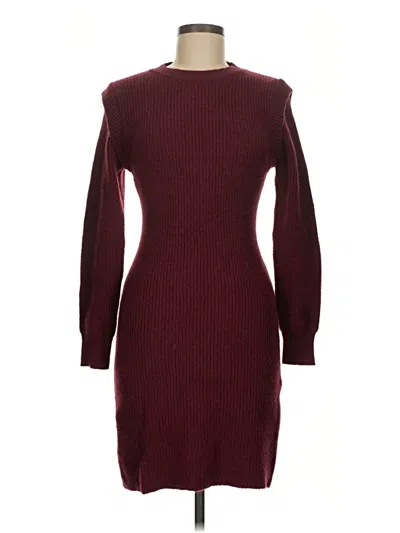 Pre-owned Btfbm Casual Dress In Burgundy