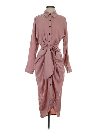 Pre-owned Btfbm Casual Dress In Burgundy