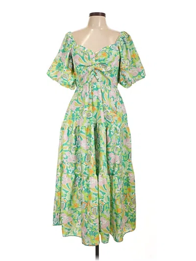 Pre-owned Btfbm Casual Dress In Green
