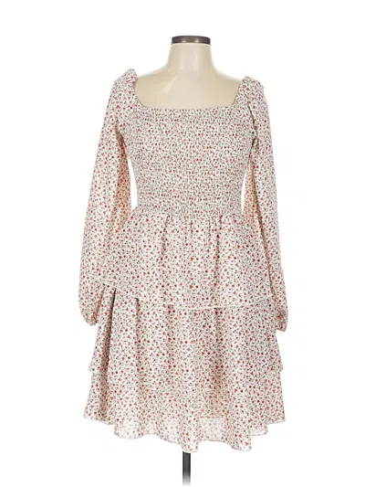 Pre-owned Btfbm Casual Dress In White