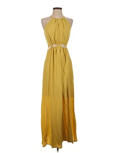 Pre-owned Btfbm Casual Dress In Yellow