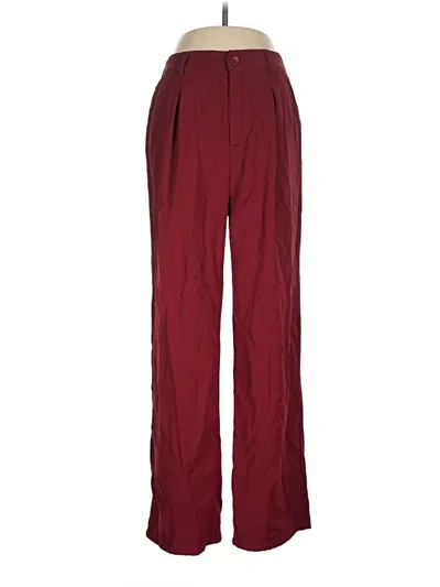 Pre-owned Btfbm Casual Pants In Burgundy