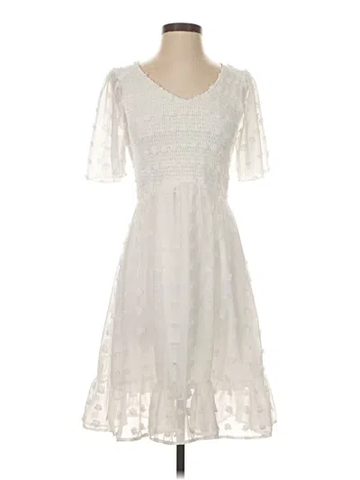 Pre-owned Btfbm Cocktail Dress In White