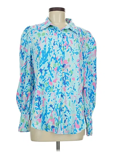 Pre-owned Btfbm Long Sleeve Blouse In Blue