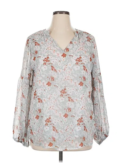 Pre-owned Btfbm Long Sleeve Blouse In Gray