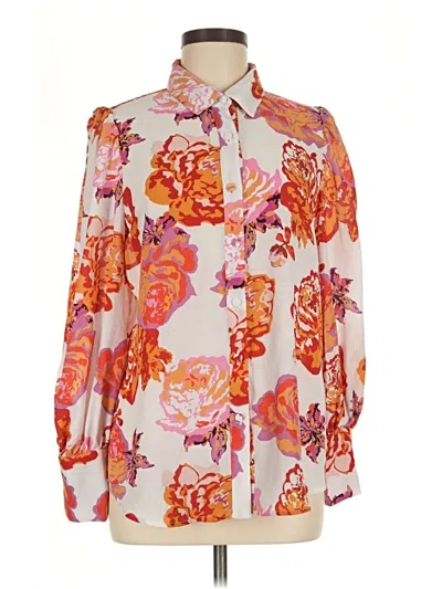 Pre-owned Btfbm Long Sleeve Blouse In Orange