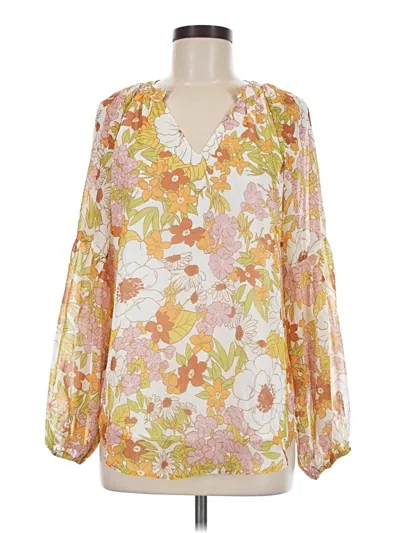 Pre-owned Btfbm Long Sleeve Blouse In Orange