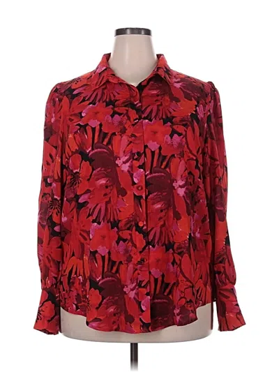 Pre-owned Btfbm Long Sleeve Blouse In Red