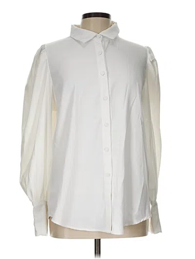 Pre-owned Btfbm Long Sleeve Blouse In White