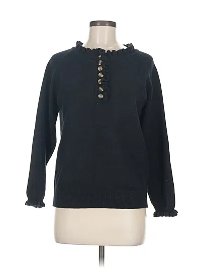 Pre-owned Btfbm Long Sleeve Top Black Keyhole Neckline Tops