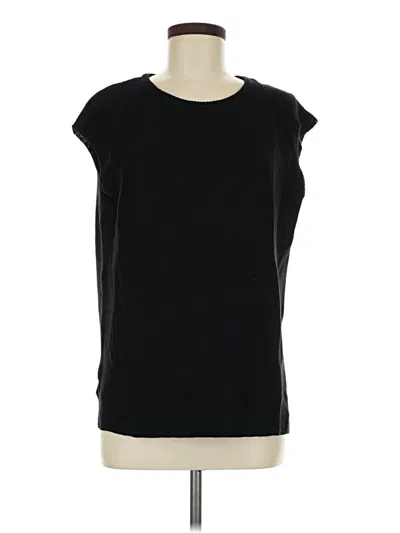 Pre-owned Btfbm Short Sleeve Top Black Boatneck Tops