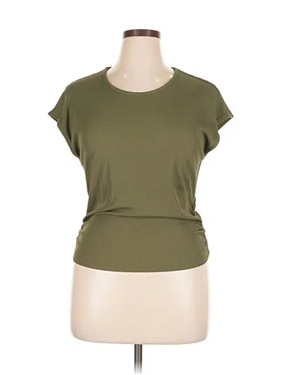 Pre-owned Btfbm Short Sleeve Top Green Cowl Neck Tops