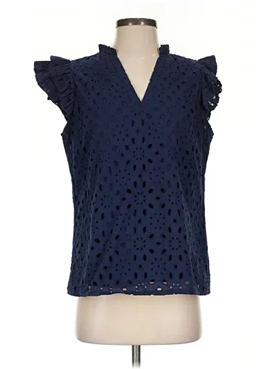 Pre-owned Btfbm Sleeveless Blouse In Blue