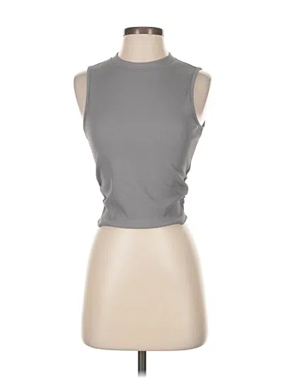 Pre-owned Btfbm Sleeveless Top Gray Halter Neckline Tops