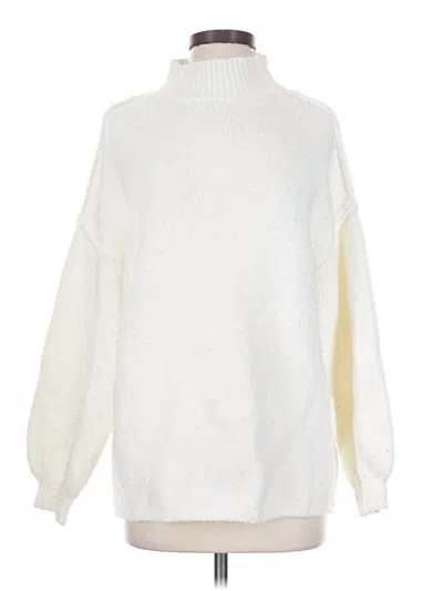 Pre-owned Btfbm Turtleneck Sweater In White