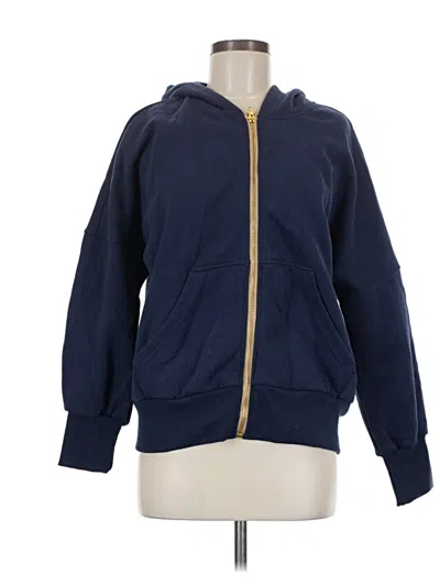 Pre-owned Btfbm Zip Up Hoodie In Blue