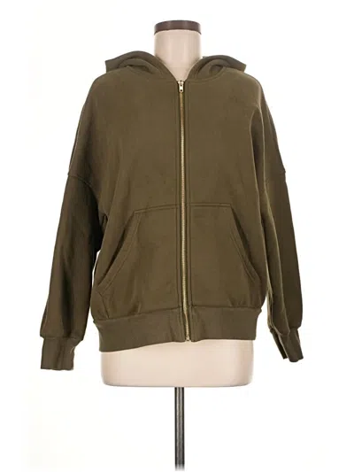 Pre-owned Btfbm Zip Up Hoodie In Green