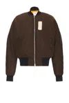 Btfl Studio Flight Jacket In Brown