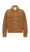 Btfl Studio Waxed Jacket In 烟草色