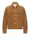 Btfl Studio Waxed Jacket In Tobacco