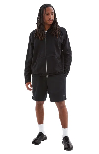 Btfl Zip-up Cotton Hoodie In Black