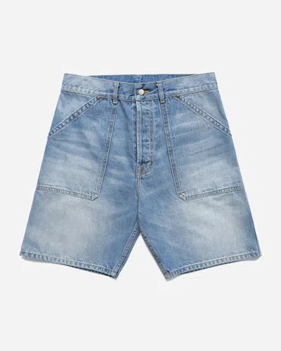 Btfl-life Carpenter Shorts In Indigo Wash In Blue