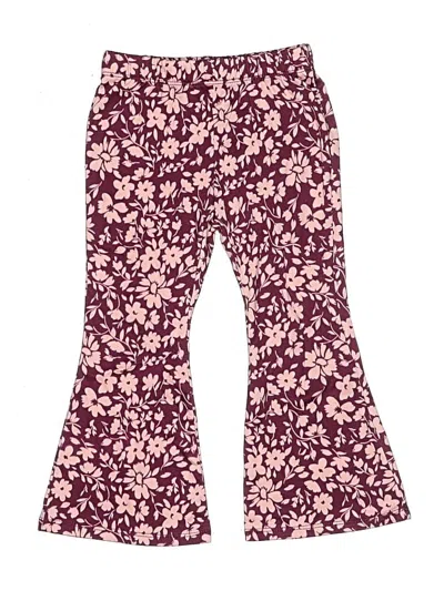 Pre-owned Btween Kids' Casual Pants In Burgundy
