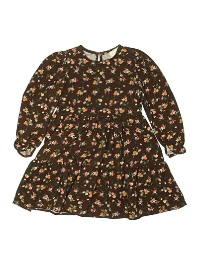 Pre-owned Btween Kids' Dress In Brown