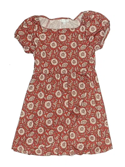 Pre-owned Btween Kids' Dress In Burgundy
