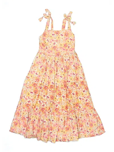 Pre-owned Btween Kids' Dress In Orange