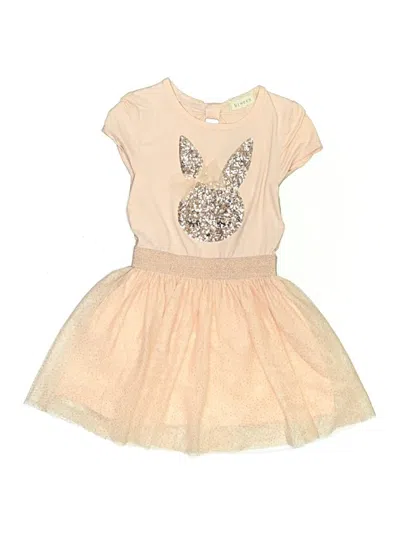 Pre-owned Btween Kids' Dress In Tan