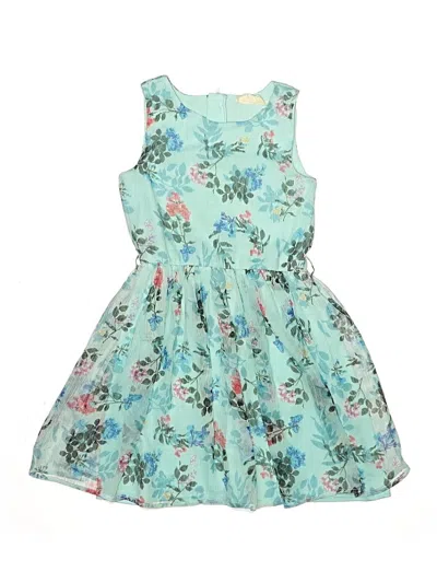 Pre-owned Btween Kids' Dress In Teal