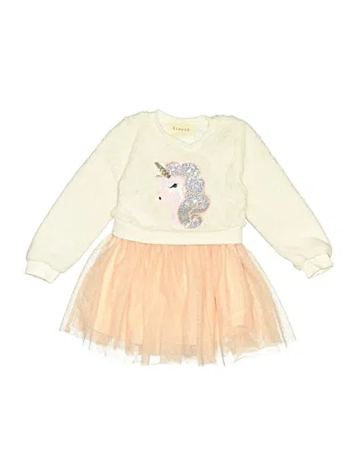 Pre-owned Btween Kids' Dress In White