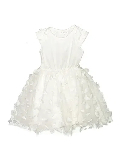 Pre-owned Btween Kids' Dress In White