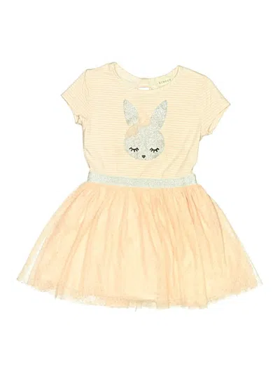 Pre-owned Btween Kids' Dress In Yellow