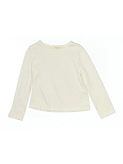 Pre-owned Btween Kids' Long Sleeve T-shirt In White