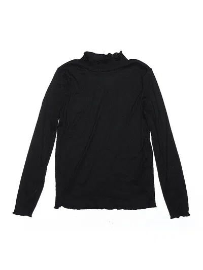 Pre-owned Btween Kids' Long Sleeve Turtleneck In Black