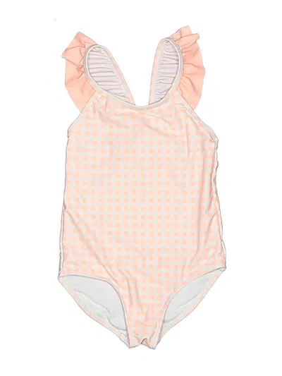 Pre-owned Btween Kids' One Piece Swimsuit In Pink
