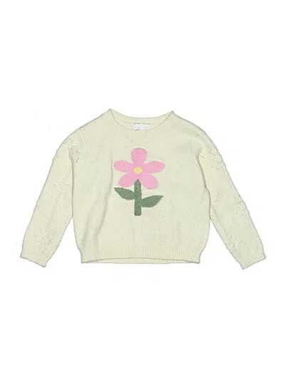 Pre-owned Btween Kids' Pullover Sweater In Ivory