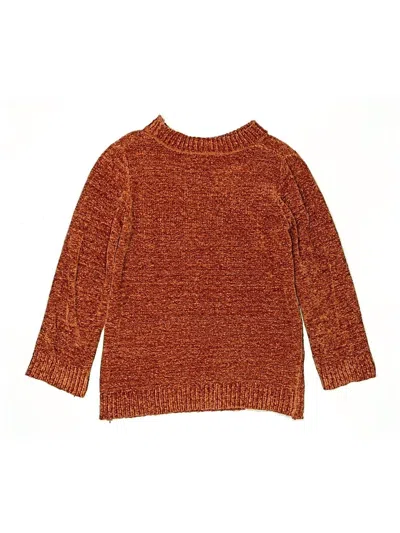 Pre-owned Btween Kids' Pullover Sweater In Orange