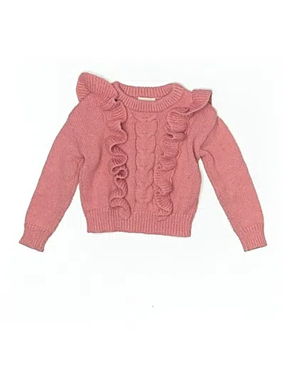 Pre-owned Btween Kids' Pullover Sweater In Pink