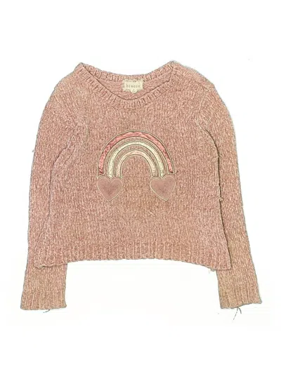 Pre-owned Btween Kids' Pullover Sweater In Pink
