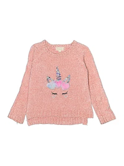 Pre-owned Btween Kids' Pullover Sweater In Pink
