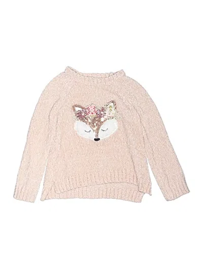 Pre-owned Btween Kids' Pullover Sweater In Pink