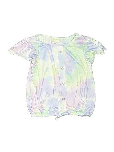 Pre-owned Btween Kids' Short Sleeve Blouse In Purple