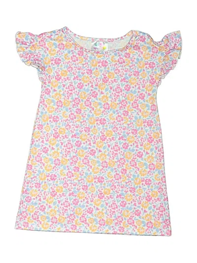 Pre-owned Btween Kids' Short Sleeve Top Yellow Sweetheart Neckline Tops