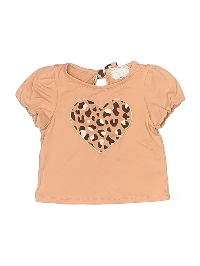 Pre-owned Btween Kids' Short Sleeve T-shirt In Tan
