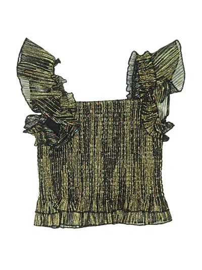 Pre-owned Btween Kids' Sleeveless Blouse In Green