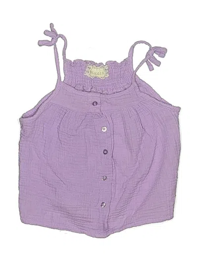 Pre-owned Btween Kids' Sleeveless Blouse In Purple