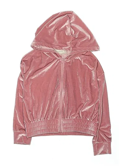 Pre-owned Btween Kids' Zip Up Hoodie In Pink